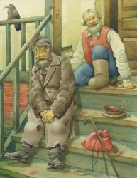 Russian Scene 08, 1994 (wc på papper)